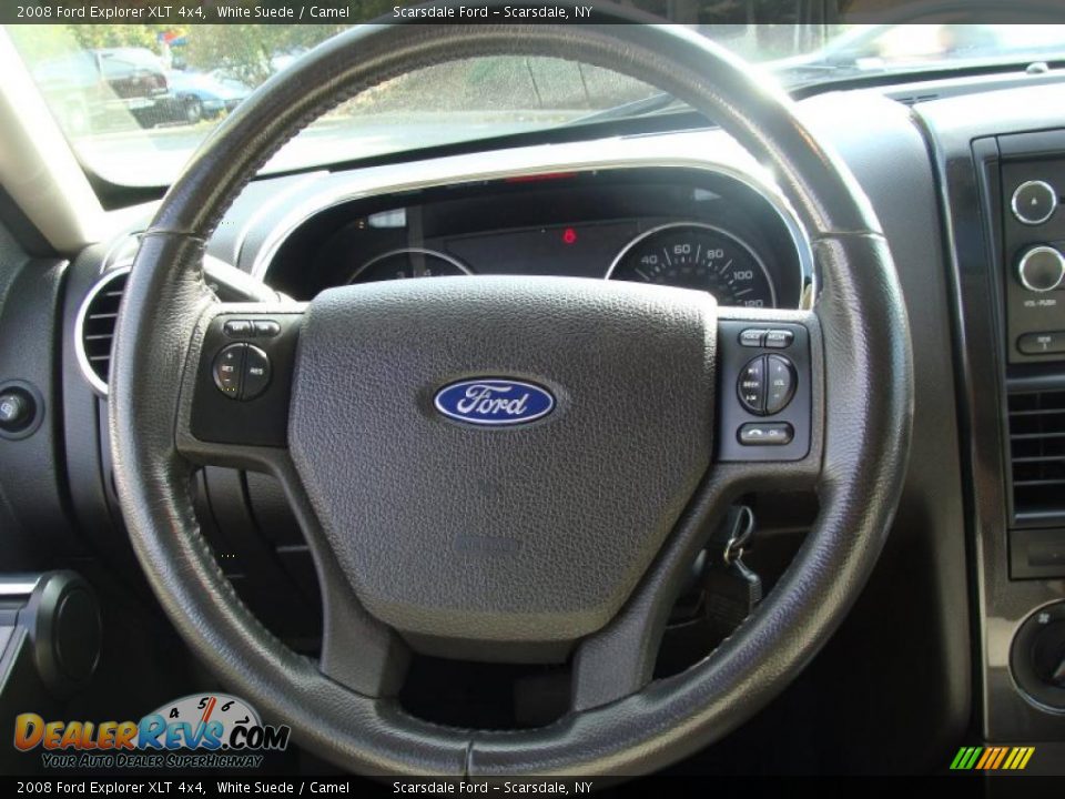 2008 Ford Explorer XLT 4x4 White Suede / Camel Photo #24
