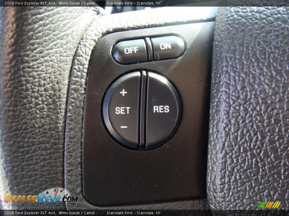 2008 Ford Explorer XLT 4x4 White Suede / Camel Photo #25