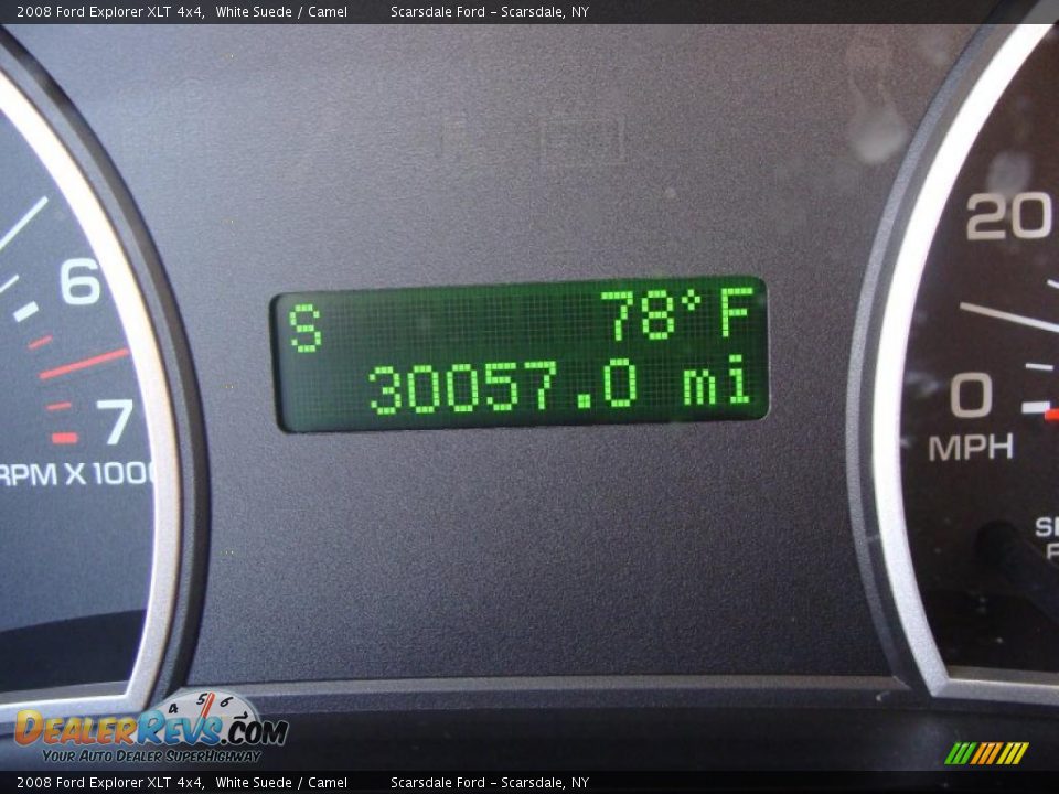2008 Ford Explorer XLT 4x4 White Suede / Camel Photo #27