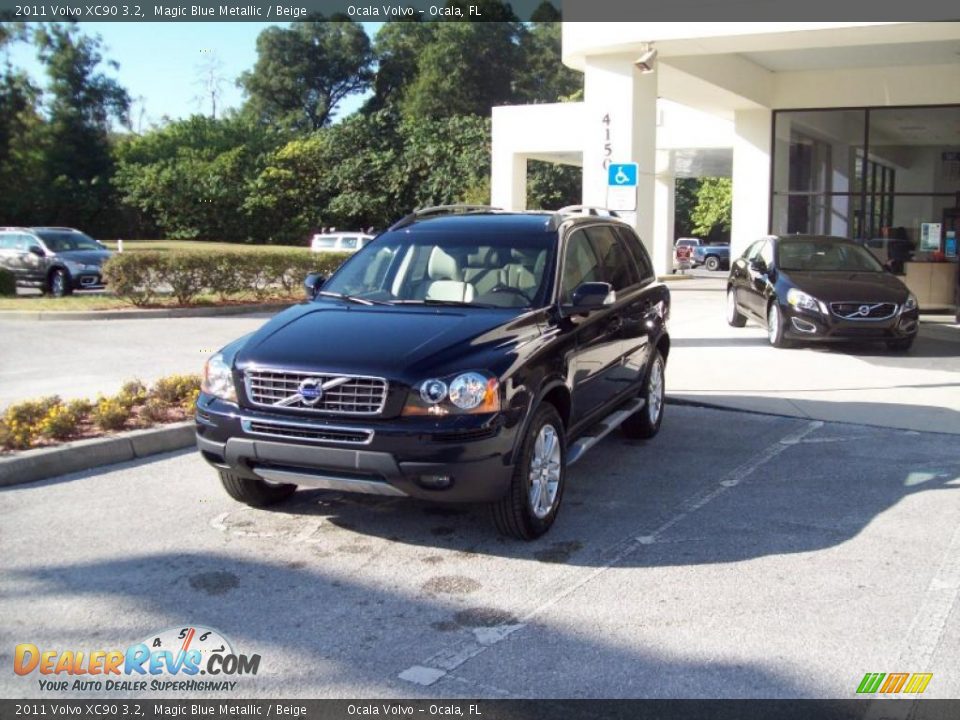 2011 Volvo XC90 3.2 Magic Blue Metallic / Beige Photo #3