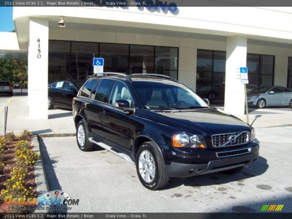 2011 Volvo XC90 3.2 Magic Blue Metallic / Beige Photo #11