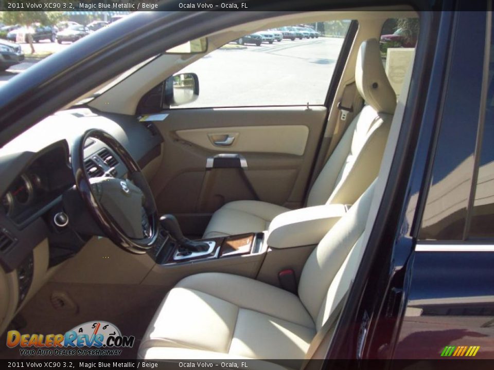 2011 Volvo XC90 3.2 Magic Blue Metallic / Beige Photo #12