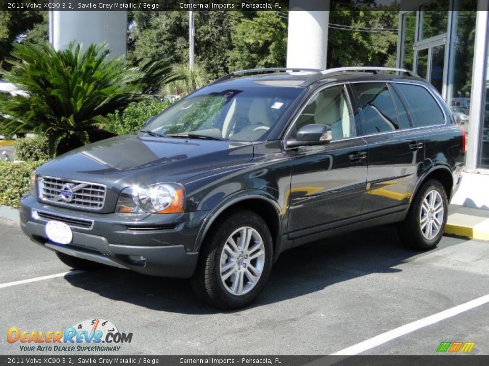 2011 Volvo XC90 3.2 Saville Grey Metallic / Beige Photo #1