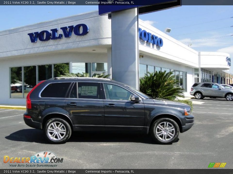 2011 Volvo XC90 3.2 Saville Grey Metallic / Beige Photo #4