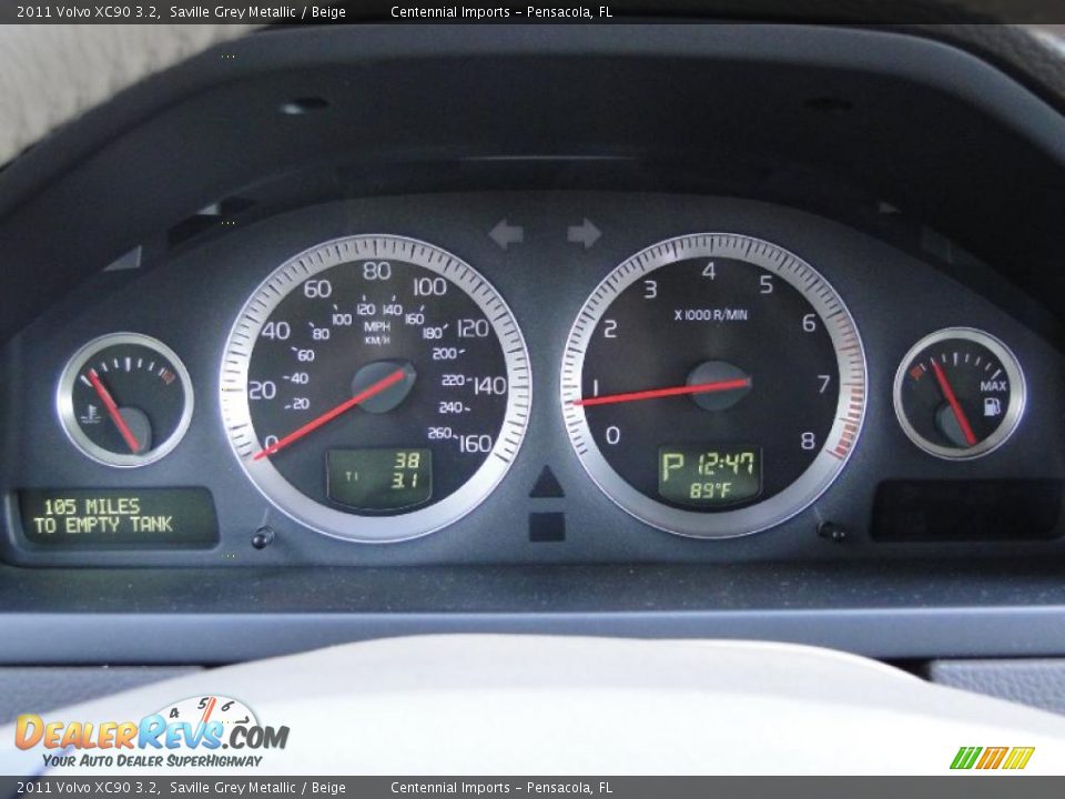 2011 Volvo XC90 3.2 Gauges Photo #11