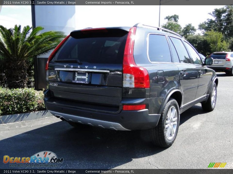 2011 Volvo XC90 3.2 Saville Grey Metallic / Beige Photo #14