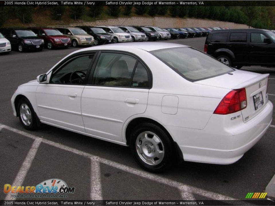 2005 Honda civic hybrid white #2