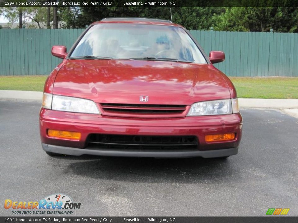 1994 Honda Accord EX Sedan Bordeaux Red Pearl / Gray Photo #6