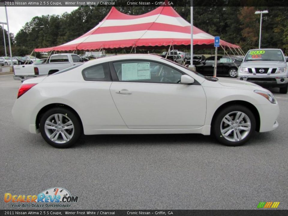 2011 Nissan altima coupe white #8