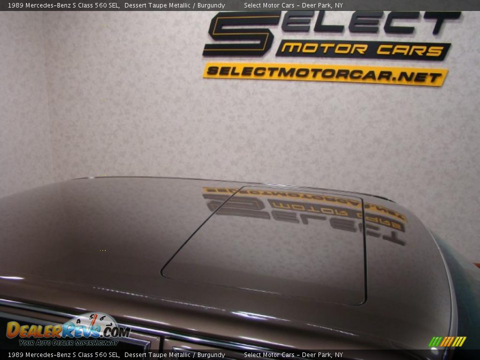 1989 Mercedes-Benz S Class 560 SEL Dessert Taupe Metallic / Burgundy Photo #5