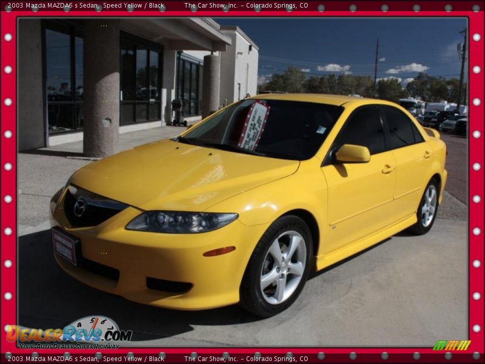 2003 Mazda MAZDA6 s Sedan Speed Yellow / Black Photo #1