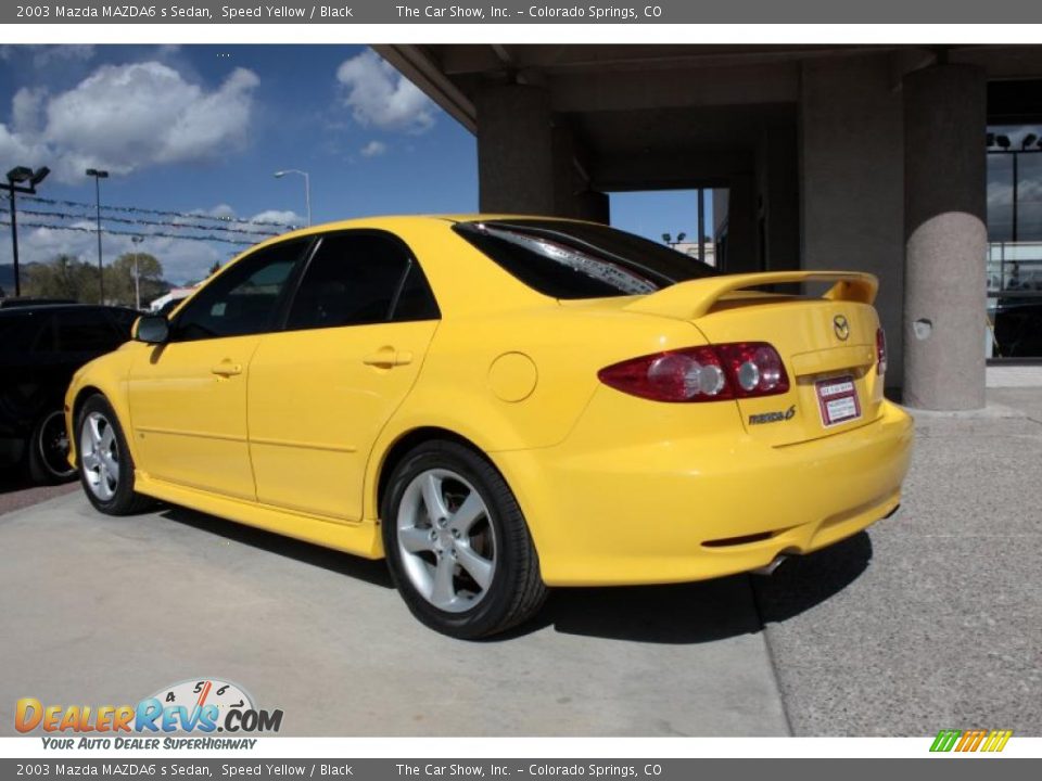2003 Mazda MAZDA6 s Sedan Speed Yellow / Black Photo #4