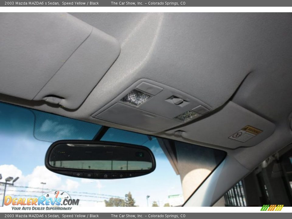 2003 Mazda MAZDA6 s Sedan Speed Yellow / Black Photo #9