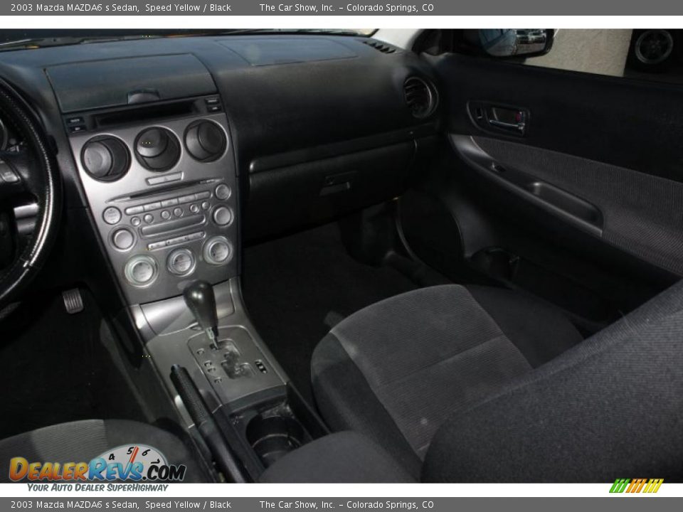 2003 Mazda MAZDA6 s Sedan Speed Yellow / Black Photo #10