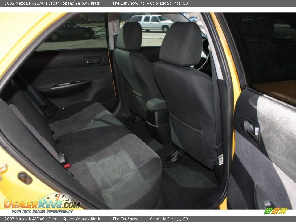 2003 Mazda MAZDA6 s Sedan Speed Yellow / Black Photo #12