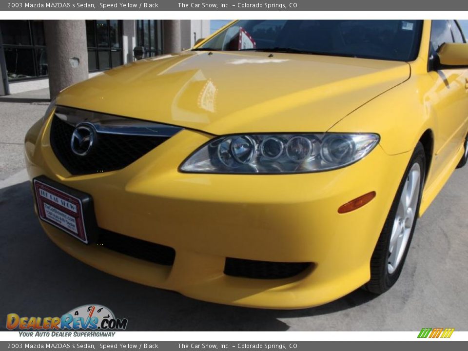 2003 Mazda MAZDA6 s Sedan Speed Yellow / Black Photo #15