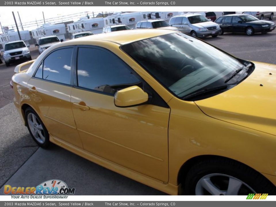 2003 Mazda MAZDA6 s Sedan Speed Yellow / Black Photo #16