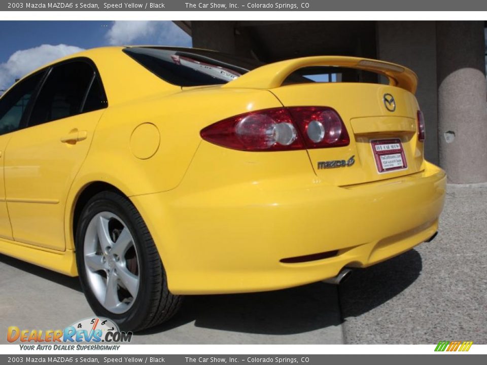 2003 Mazda MAZDA6 s Sedan Speed Yellow / Black Photo #18