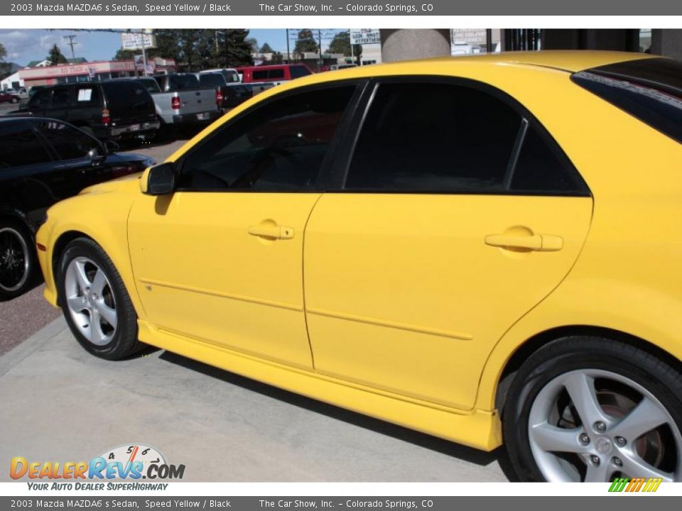 2003 Mazda MAZDA6 s Sedan Speed Yellow / Black Photo #19