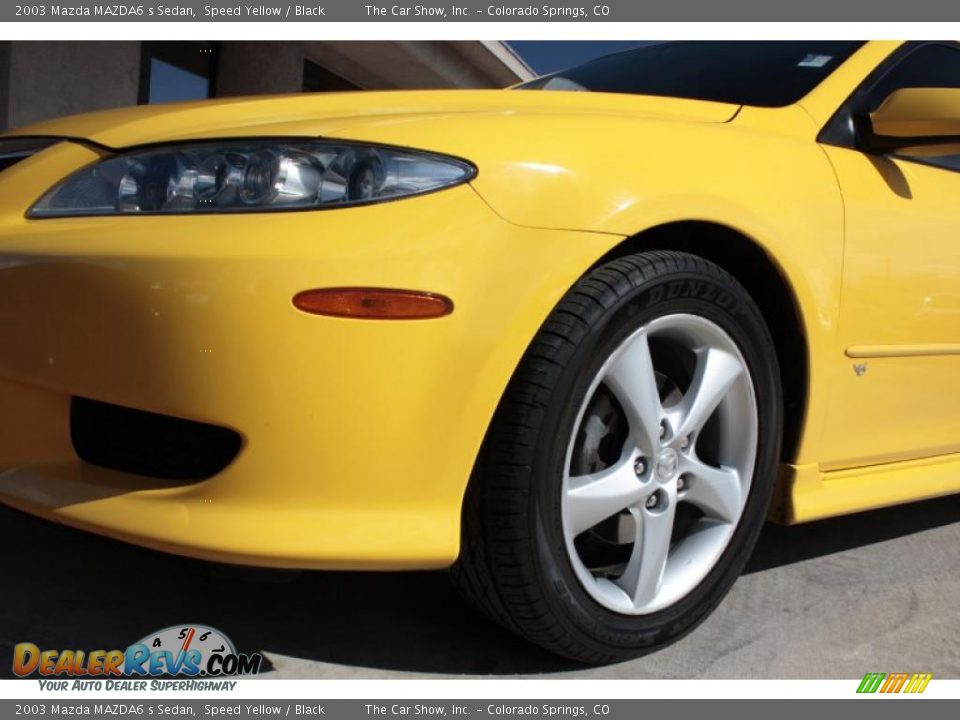 2003 Mazda MAZDA6 s Sedan Speed Yellow / Black Photo #20