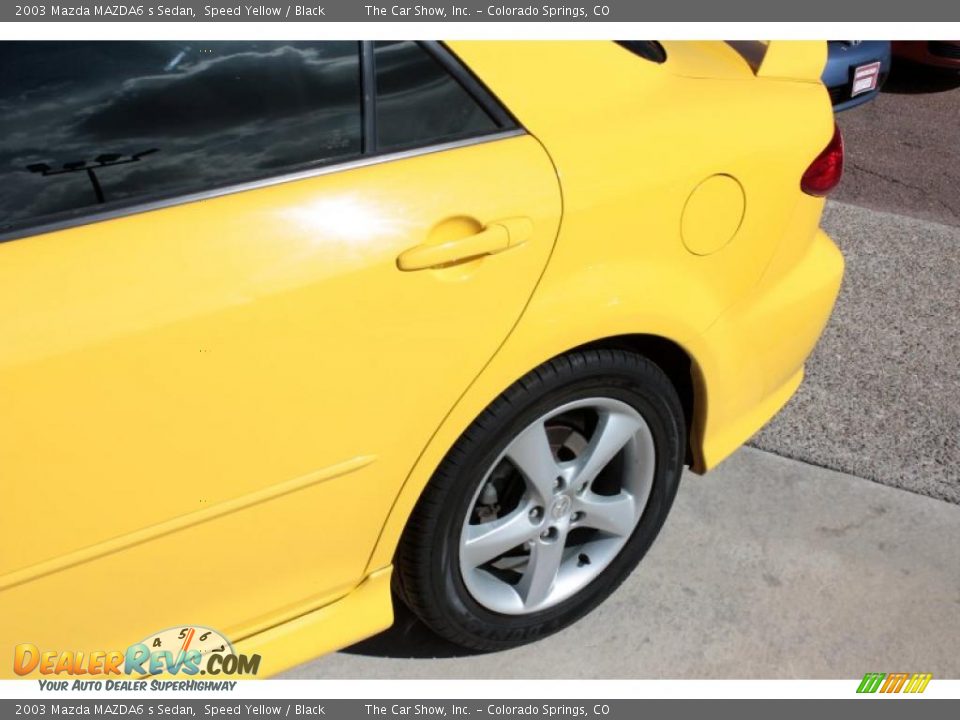 2003 Mazda MAZDA6 s Sedan Speed Yellow / Black Photo #21