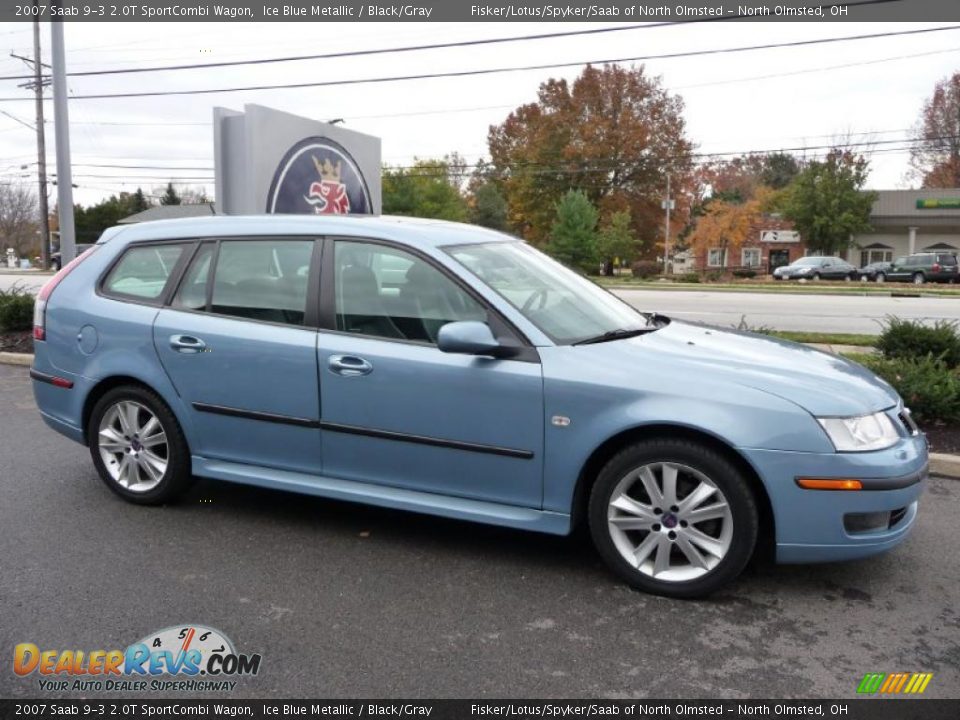 Front 3/4 View of 2007 Saab 9-3 2.0T SportCombi Wagon Photo #3