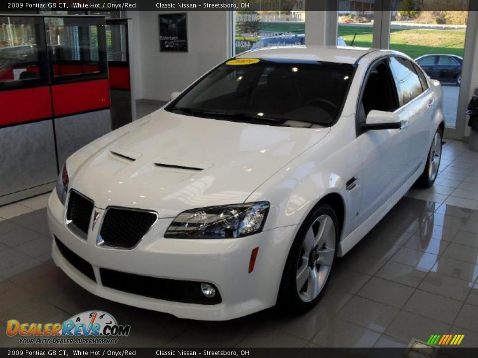 2009 Pontiac G8 GT White Hot / Onyx/Red Photo #1