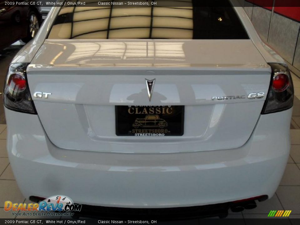 2009 Pontiac G8 GT White Hot / Onyx/Red Photo #8