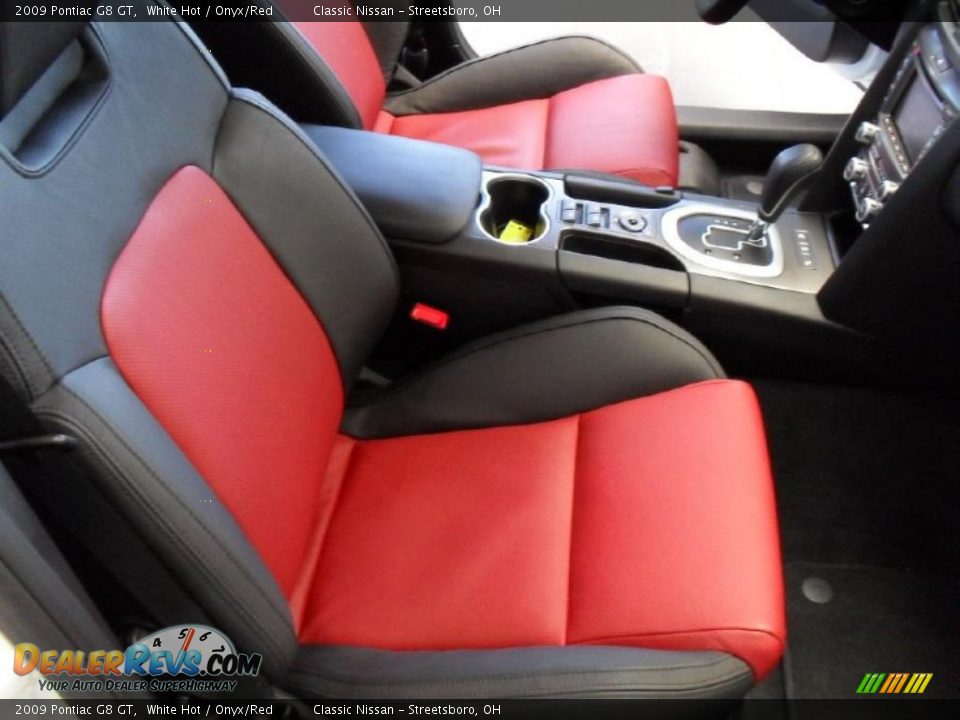 Onyx/Red Interior - 2009 Pontiac G8 GT Photo #23