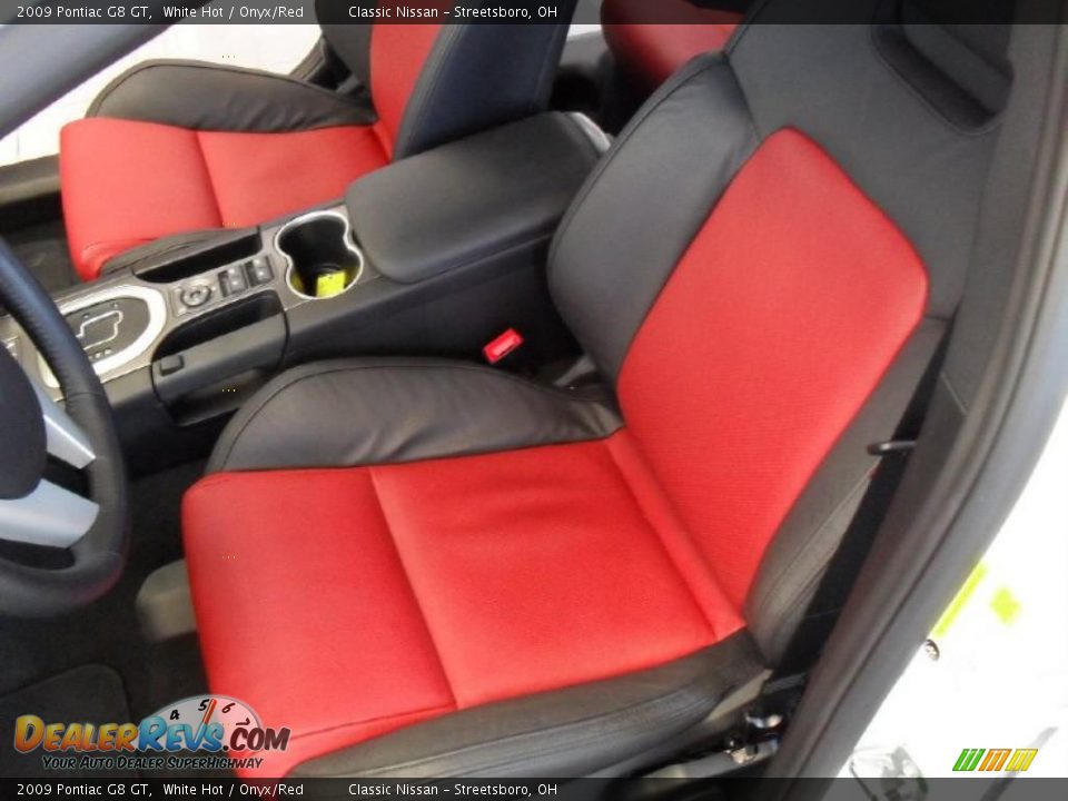 Onyx/Red Interior - 2009 Pontiac G8 GT Photo #25