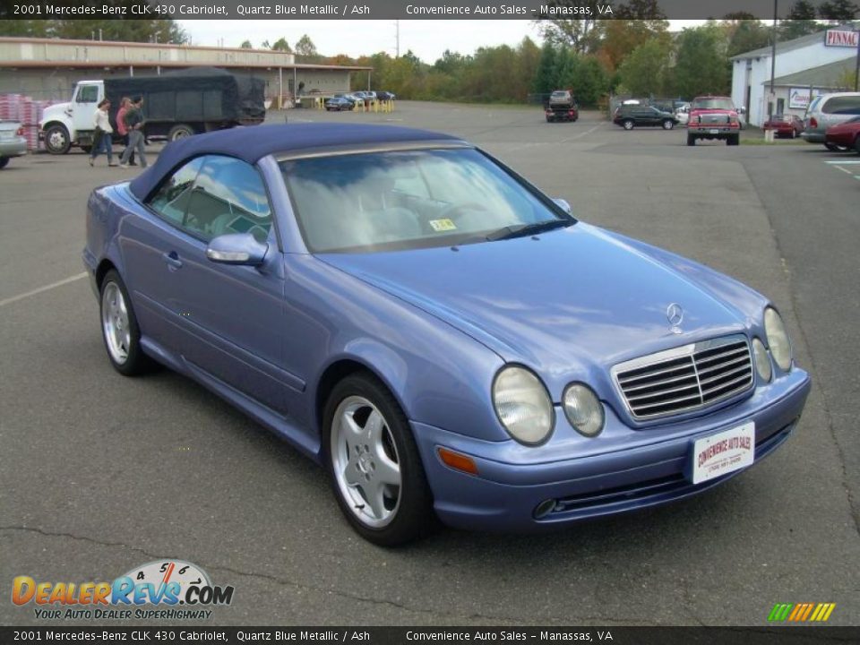 Front 3/4 View of 2001 Mercedes-Benz CLK 430 Cabriolet Photo #2