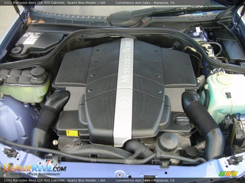2001 Mercedes-Benz CLK 430 Cabriolet 4.3 Liter SOHC 24-Valve V8 Engine Photo #18