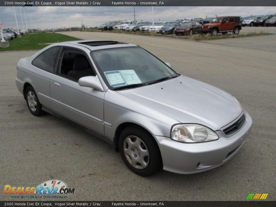 Front 3/4 View of 2000 Honda Civic EX Coupe Photo #6