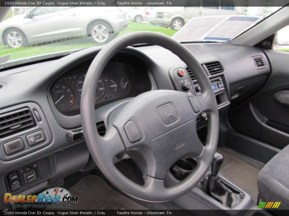 Dashboard of 2000 Honda Civic EX Coupe Photo #7