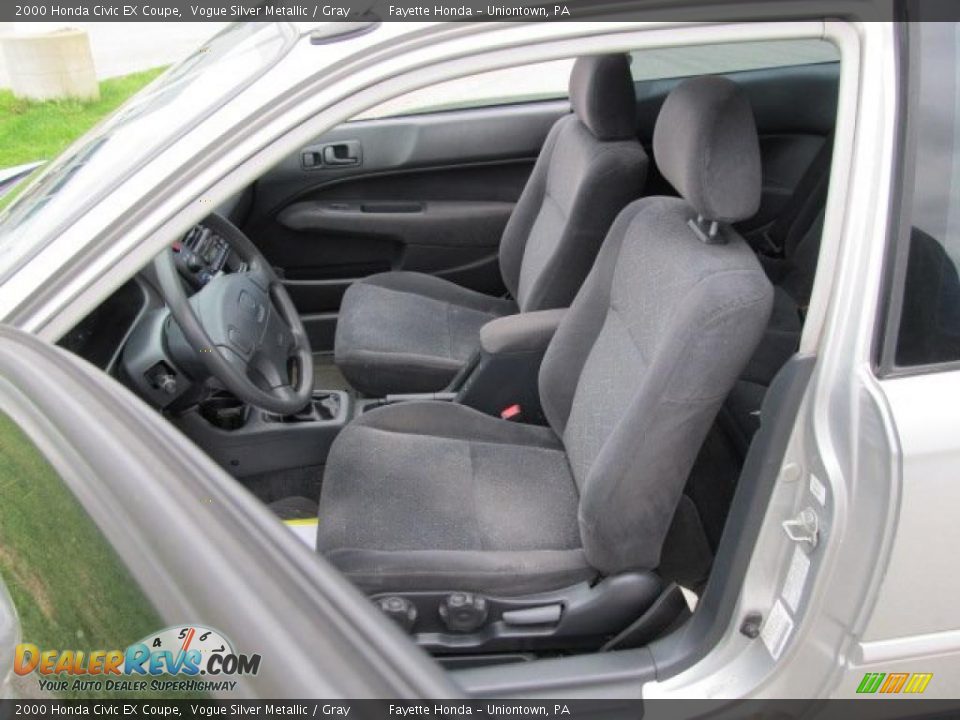 Gray Interior - 2000 Honda Civic EX Coupe Photo #8