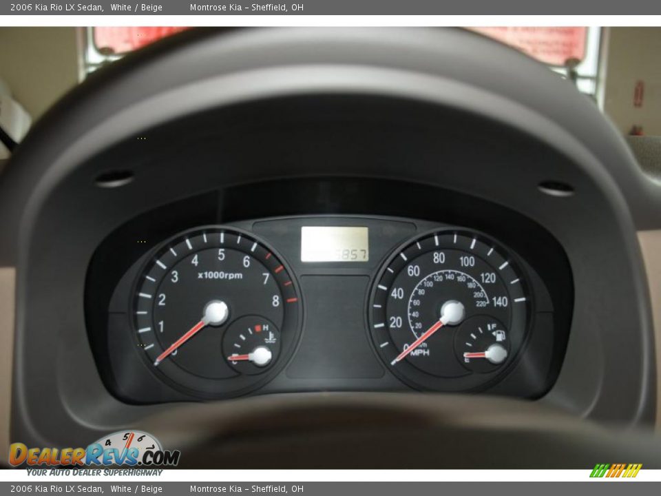 2006 Kia Rio LX Sedan Gauges Photo #28