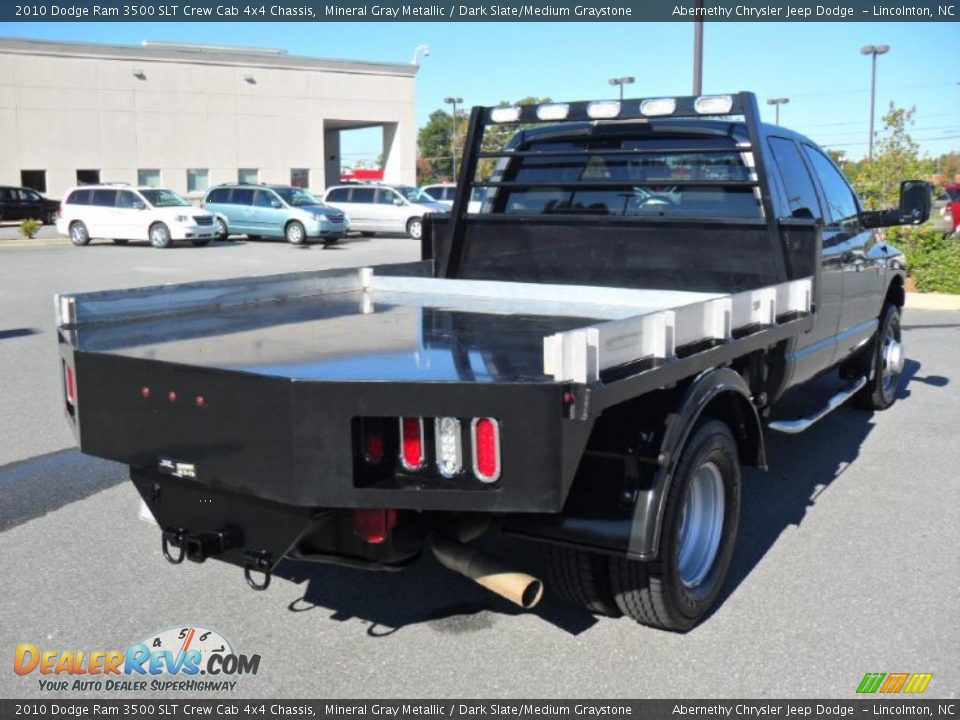 2010 Dodge Ram 3500 SLT Crew Cab 4x4 Chassis Mineral Gray Metallic / Dark Slate/Medium Graystone Photo #4