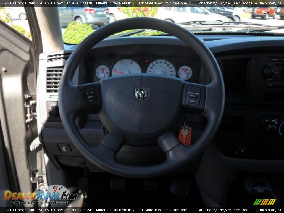 2010 Dodge Ram 3500 SLT Crew Cab 4x4 Chassis Mineral Gray Metallic / Dark Slate/Medium Graystone Photo #16