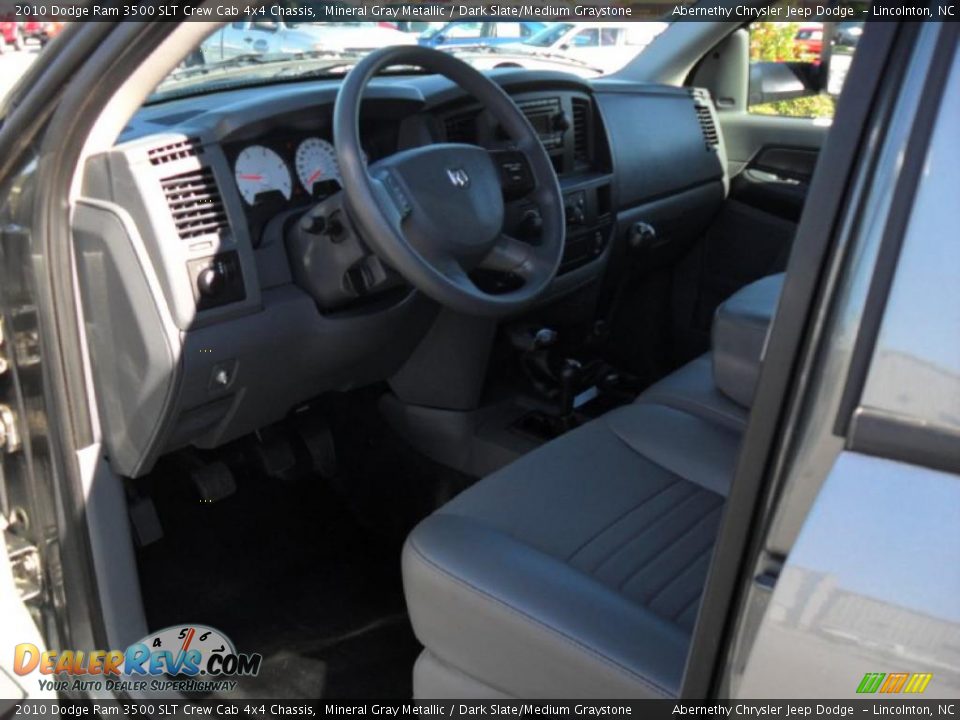 2010 Dodge Ram 3500 SLT Crew Cab 4x4 Chassis Mineral Gray Metallic / Dark Slate/Medium Graystone Photo #28