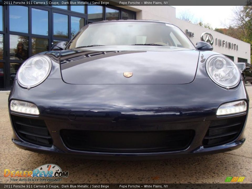 2011 Porsche 911 Carrera S Coupe Dark Blue Metallic / Sand Beige Photo #2