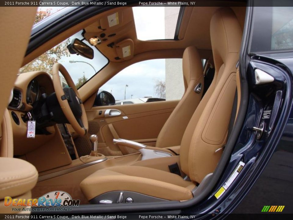 Sand Beige Interior - 2011 Porsche 911 Carrera S Coupe Photo #9