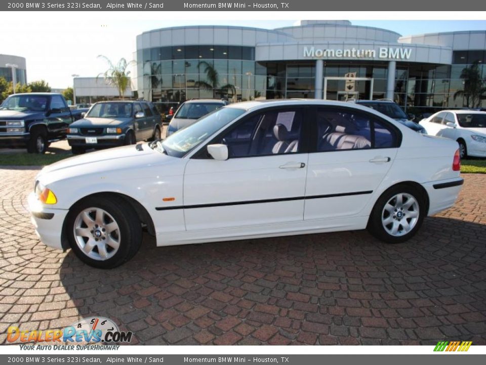 2000 BMW 3 Series 323i Sedan Alpine White / Sand Photo #2