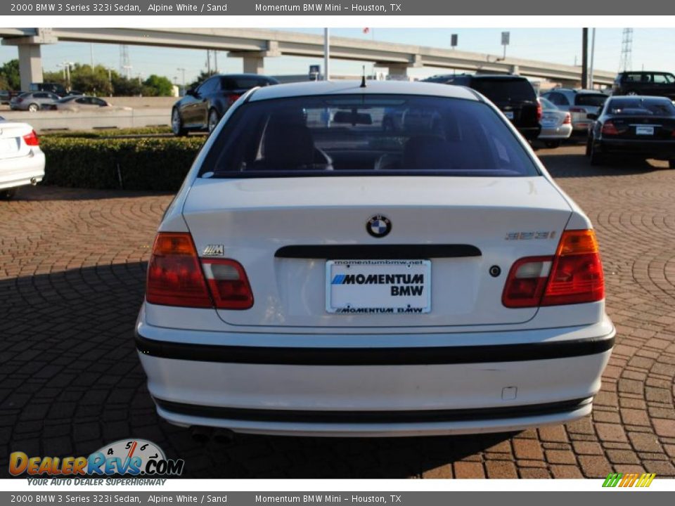 2000 BMW 3 Series 323i Sedan Alpine White / Sand Photo #4