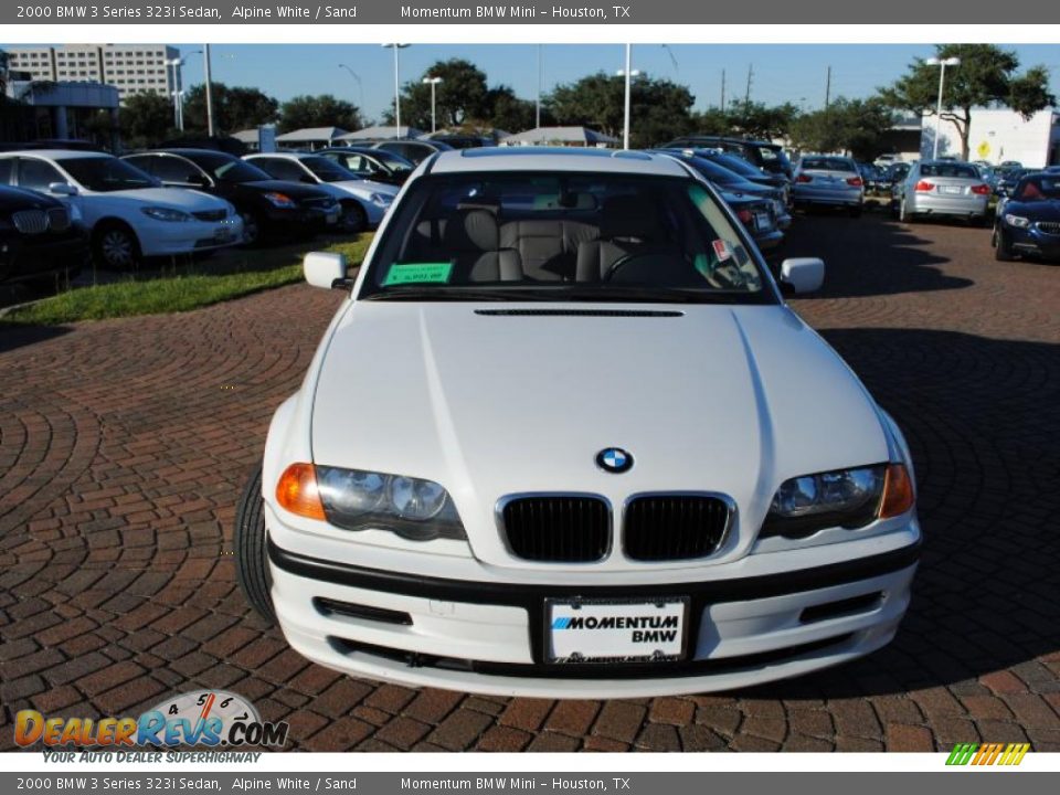 2000 BMW 3 Series 323i Sedan Alpine White / Sand Photo #8