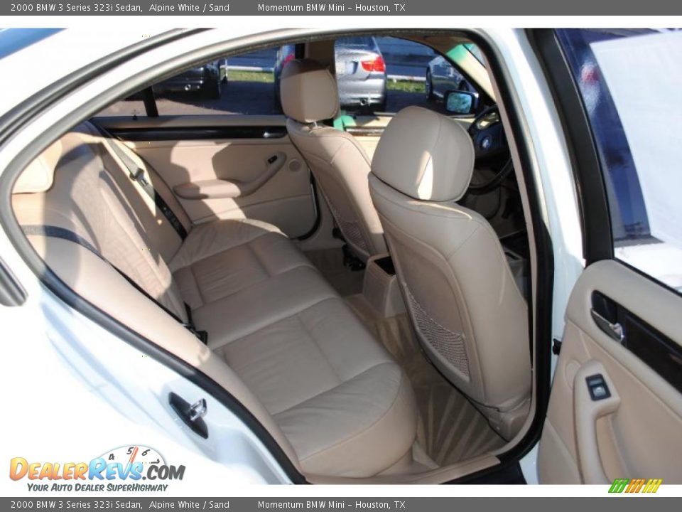2000 BMW 3 Series 323i Sedan Alpine White / Sand Photo #10