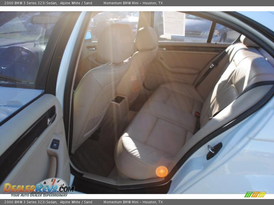 2000 BMW 3 Series 323i Sedan Alpine White / Sand Photo #12