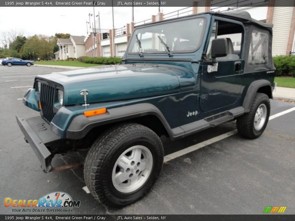 1995 Jeep Wrangler S 4x4 Emerald Green Pearl / Gray Photo #1