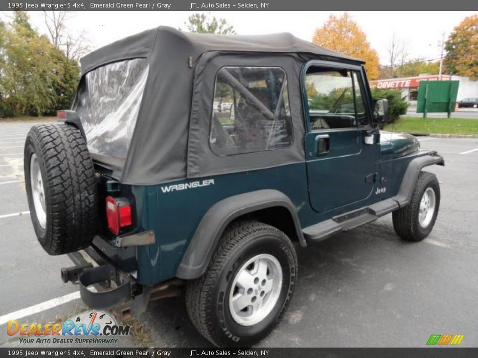 1995 Jeep Wrangler S 4x4 Emerald Green Pearl / Gray Photo #6