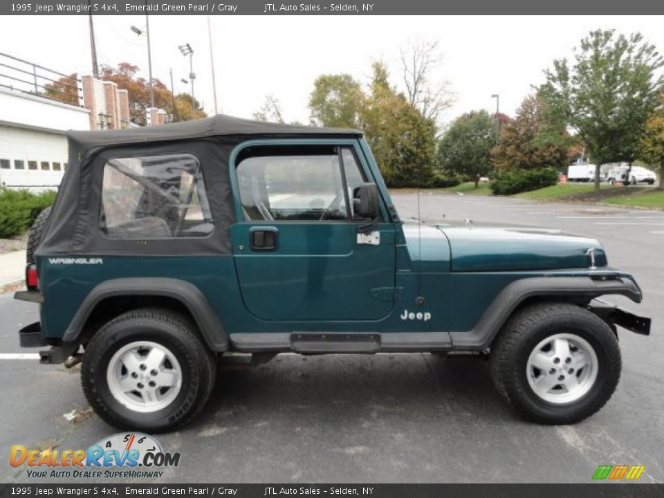 1995 Jeep Wrangler S 4x4 Emerald Green Pearl / Gray Photo #7