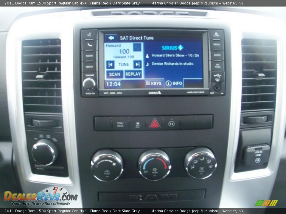 Controls of 2011 Dodge Ram 1500 Sport Regular Cab 4x4 Photo #4